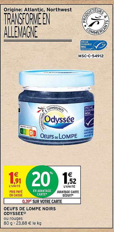 œufs de lompe noirs odyssée