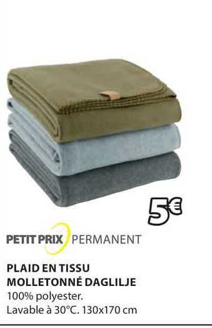 Plaid En Tissu Molletonné Daglilje