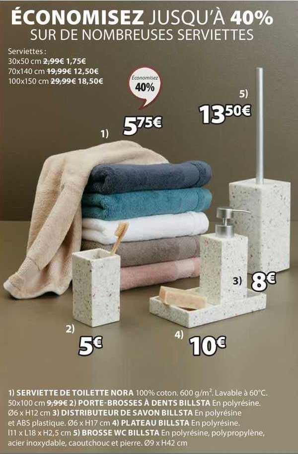 serviette de toilette nora, porte-brosses à dents billsta, distributeur de savon billsta, plateau billsta, brosse wc billsta