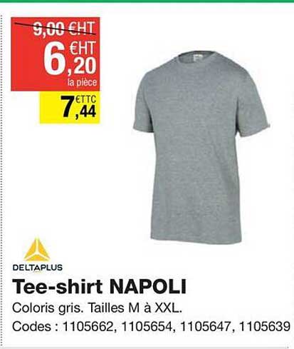 tee-shirt napoli deltaplus