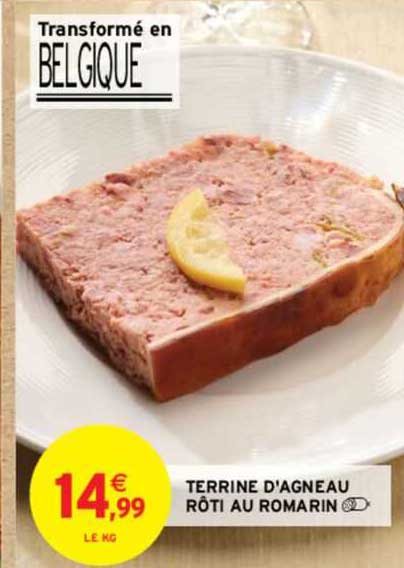 terrine d'agneau rôti au romarin