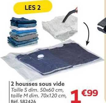2 housses sous vide