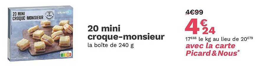 20 mini croque-monsieur