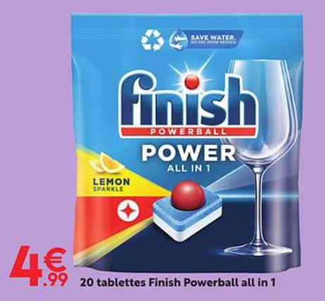 20 tablettes finish powerball all in 1