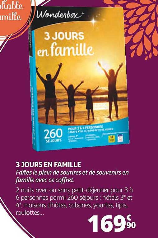 3 jours en famille- wonderbox