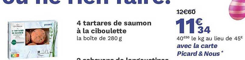 4 tartares de saumon à la ciboulette