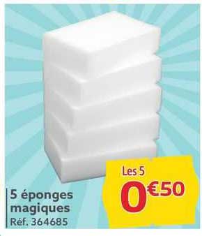 5 éponges magiques