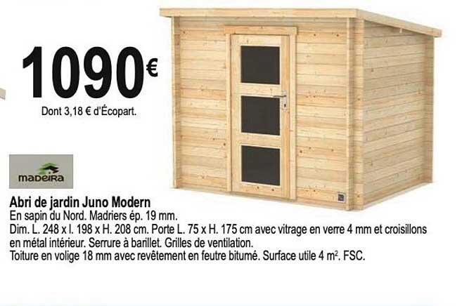 abri de jardin juno modern