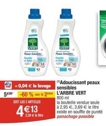 adoucissant peaux sensibles l'arbre vert