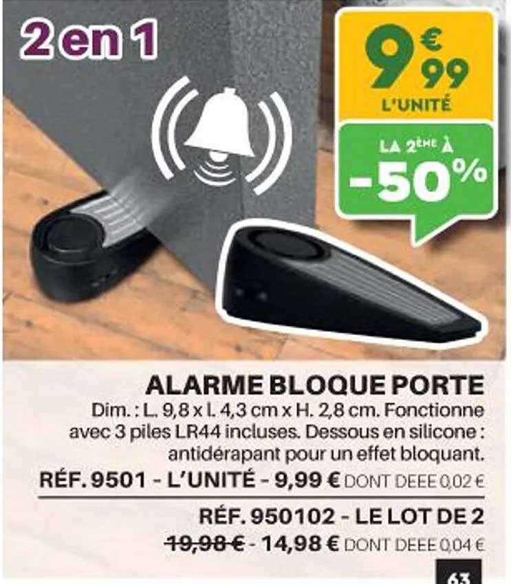 alarme bloque porte