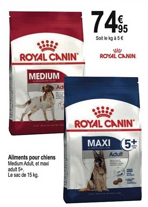 aliments pour chiens royal canin
