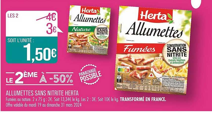 Allumettes Sans Nitrite Herta