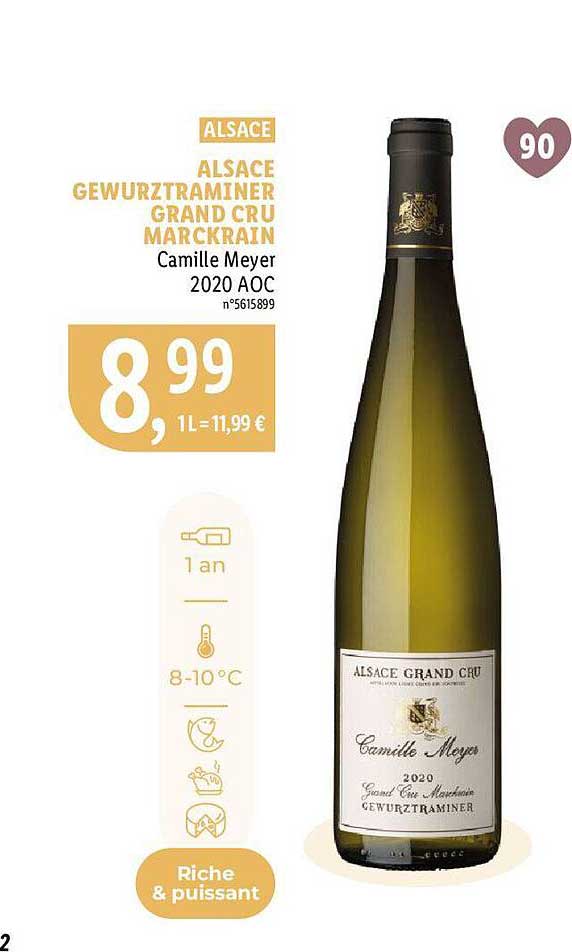 alsace gewurztraminer grand cru marckrain camille meyer 2020 aoc