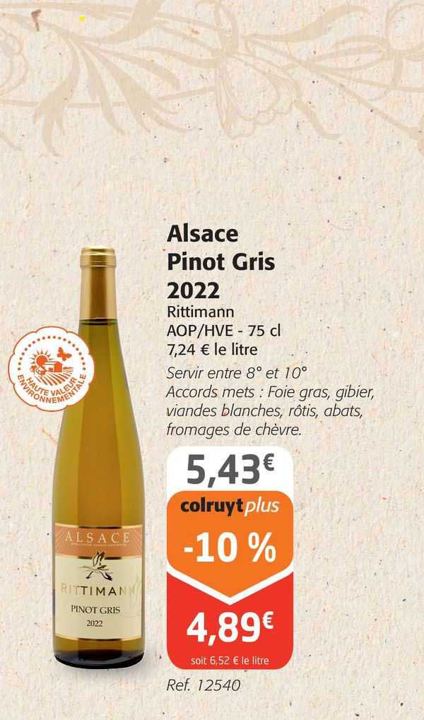 alsace pinot gris 2022