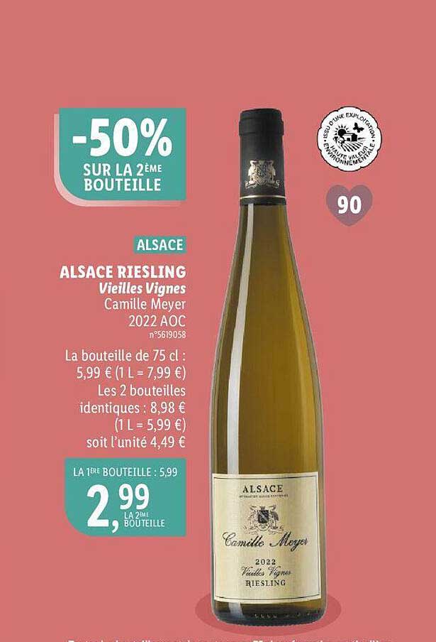 alsace riesling vieilles vignes camille meyer 2022 aoc