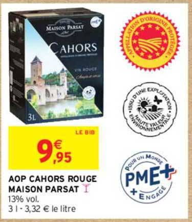 Aop Cahors Rouge Maison Parsat