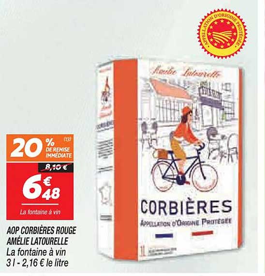 Aop Corbières Rouge Amélie Latourelle