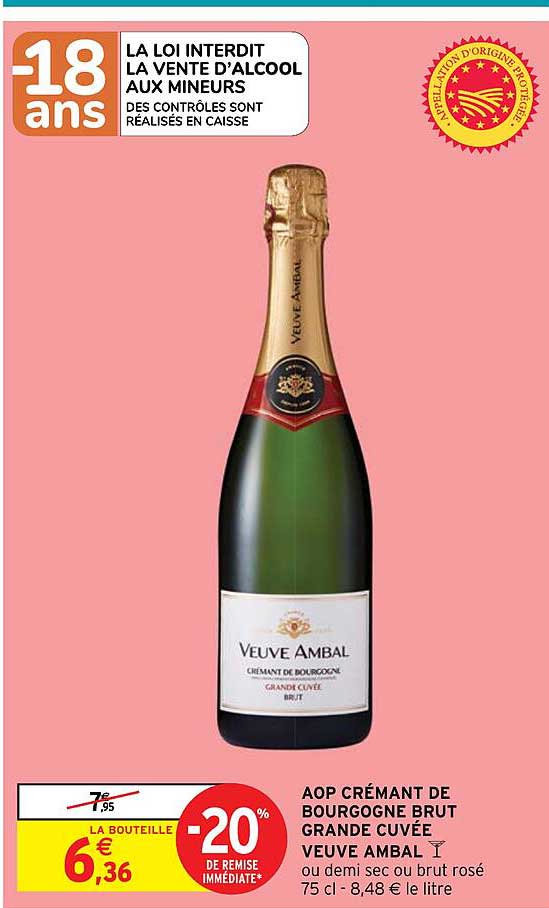 Aop Crémant De Bourgogne Brut Grande Ambal