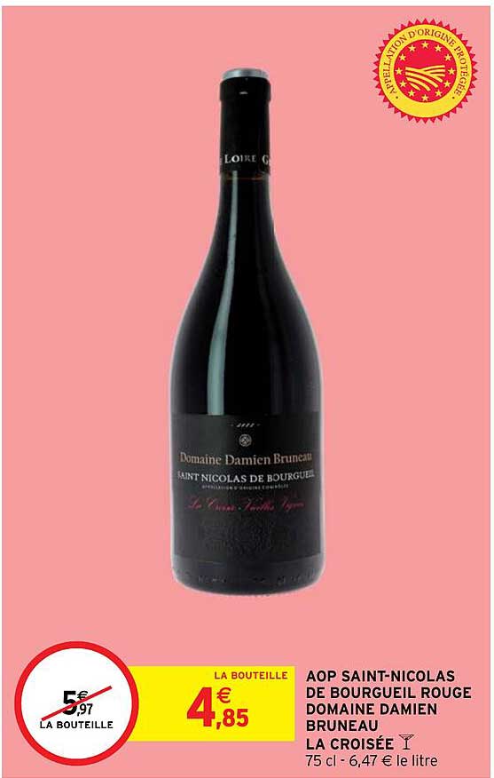 aop saint-nicolas de bourgueil rouge domaine damien bruneau