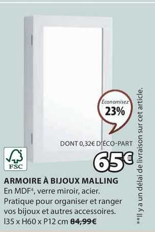 Armorie à Bijoux Malling