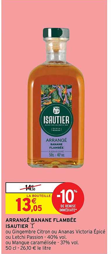arrangé banane flambée isautier
