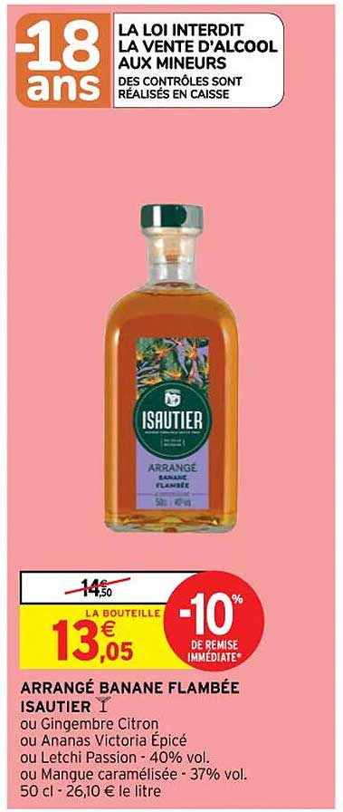 arrangé banane flambée isautier