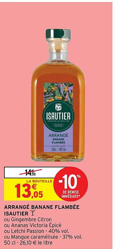 arrangé banane flambée isautier