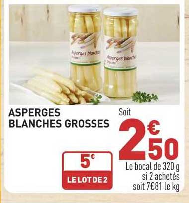 asperges blanches grosses