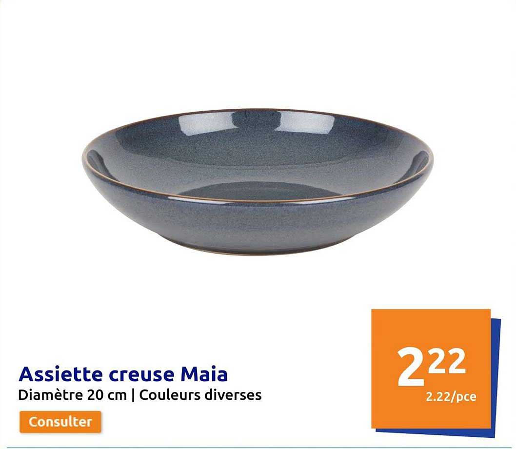 Assiette Creuse Maia