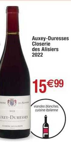 auxey-duresses closerie des alisiers 2022