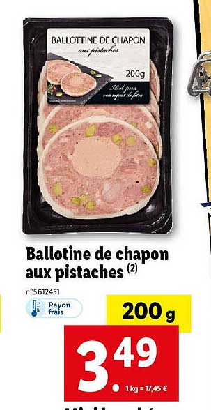 ballotine de chapon aux pistaches