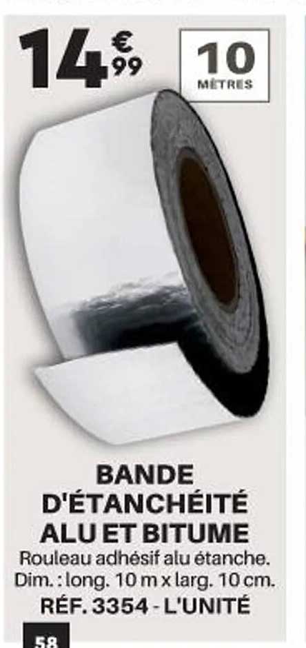 bande d'étanchéité alu et bitume