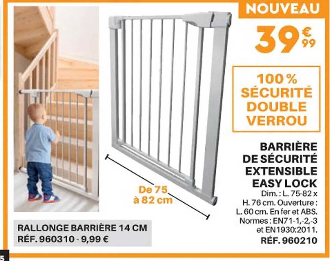 barrière de sécurité extensible easy lock