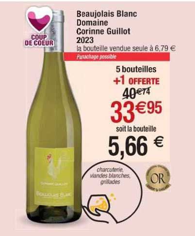 beaujolais blanc domaine corinne guillot 2023