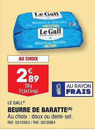 beurre de baratte le gall