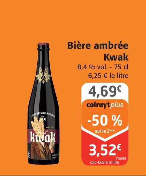 Bière Ambrée Kwak