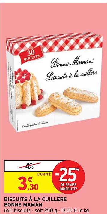 biscuits à la cuillère bonne maman