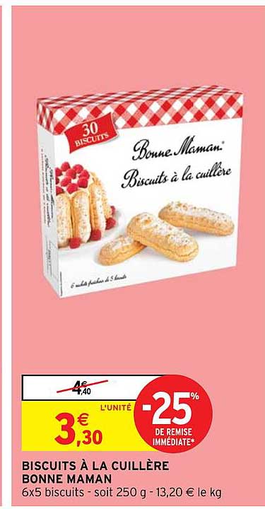 biscuits à la cuillère bonne maman
