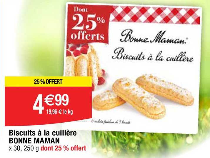 biscuits à la cuillère bonne maman