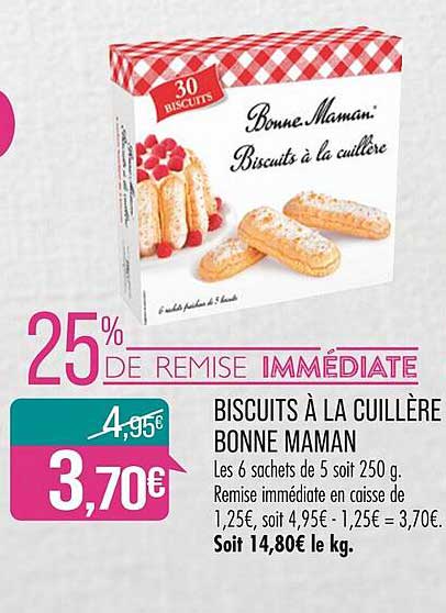 biscuits à loa cuillère bonne maman