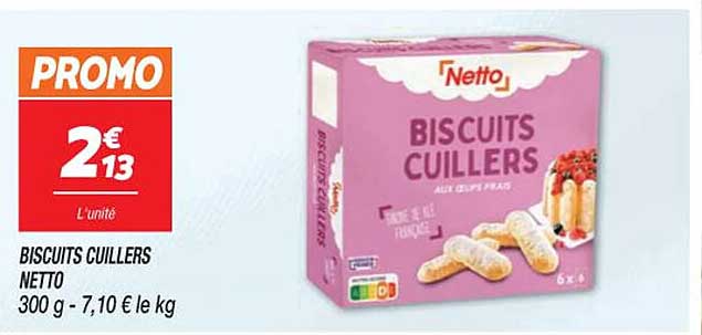 biscuits cuillers netto