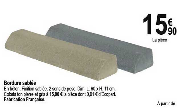 bordure sablée