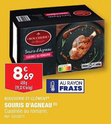 boucherie st-clément souris d'agneau