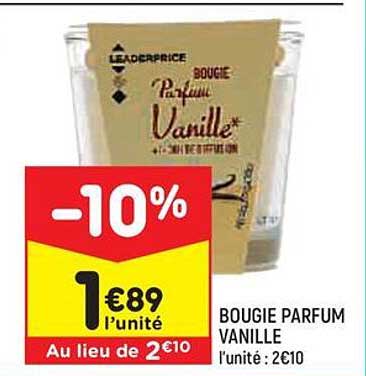 Bougie Parfum Vanille