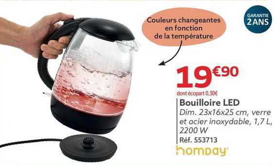 Bouilloire Led