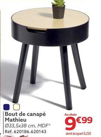bout de canapé mathieu