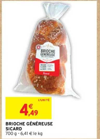brioche généreuse sicard