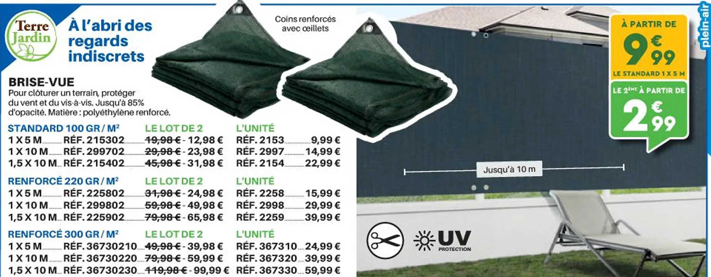 brise-vue terre jardin