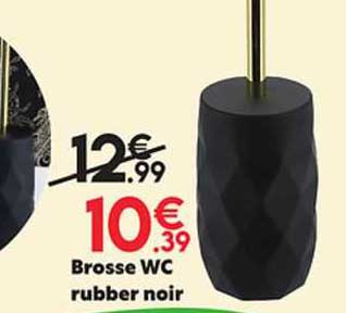 brosse wc rubber noir