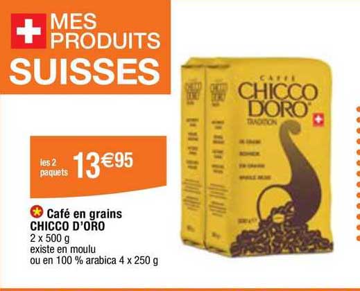 café en grains chicco d'oro